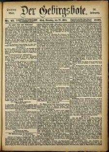 Der Gebirgsbote, 1898, nr 25 [29.03]