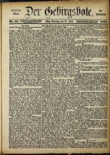 Der Gebirgsbote, 1898, nr 33 [36.04]