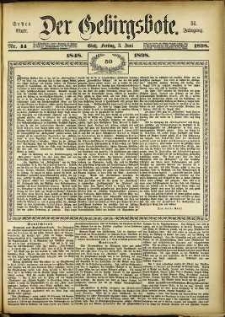 Der Gebirgsbote, 1898, nr 44 [3.06]