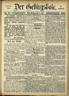 Der Gebirgsbote, 1898, nr 47 [14.06]