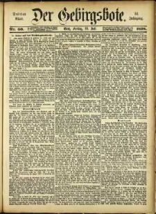 Der Gebirgsbote, 1898, nr 60 [29.07]