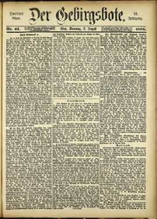 Der Gebirgsbote, 1898, nr 61 [2.08]
