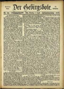 Der Gebirgsbote, 1898, nr 63 [9.08]