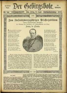 Der Gebirgsbote, 1898, nr 64 [12.08]