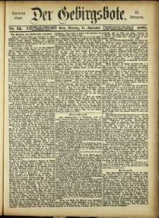 Der Gebirgsbote, 1898, nr 73 [13.09]