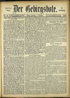 Der Gebirgsbote, 1898, nr 80 [7.10]
