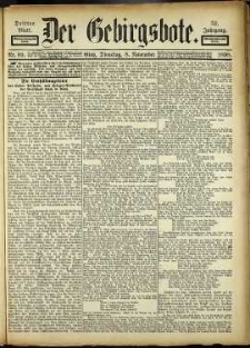 Der Gebirgsbote, 1898, nr 89 [8.11]
