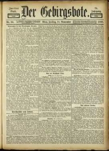 Der Gebirgsbote, 1898, nr 90 [11.11]
