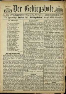 Der Gebirgsbote, 1898, nr 104 [30.12]