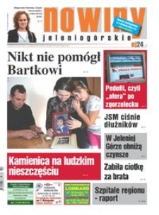 Nowiny Jeleniogórskie : tygodnik społeczny, R.54!, 2012, nr 42 (2782) [Dokument elektroniczny]