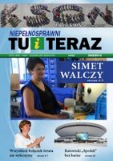 Niepełnosprawni Tu i Teraz, 2014, nr 3 (62) [Dokument elektroniczny]