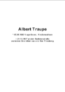 Albert Traupe [Dokument elektroniczny]
