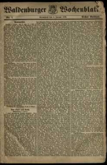 Waldenburger Wochenblatt, Jg. 42, 1896, nr 1