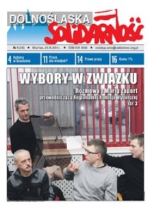 Dolnośląska Solidarność, 2014, nr 1 (341)