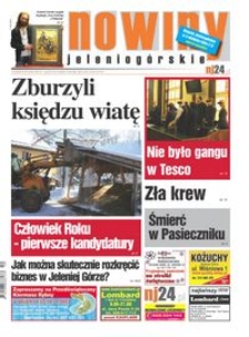 Nowiny Jeleniog&oacute;rskie : tygodnik społeczny, R.54!, 2012, nr 50 (2790) [Dokument elektroniczny]