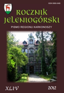 Rocznik Jeleniogórski : pismo regionu Karkonoszy, T. 44 (2012)