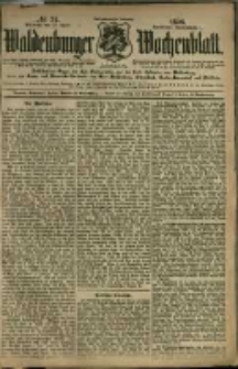 Waldenburger Wochenblatt, Jg. 42, 1896, nr 34