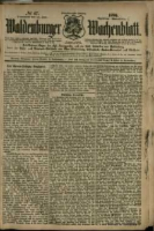 Waldenburger Wochenblatt, Jg. 42, 1896, nr 47