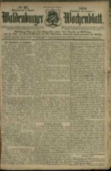 Waldenburger Wochenblatt, Jg. 42, 1896, nr 62