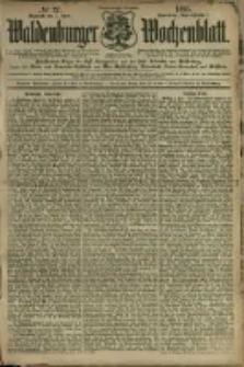 Waldenburger Wochenblatt, Jg. 41, 1895, nr 27