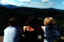 Jelenia Góra - Sobieszów, widok z wieży zamku Chojnik [Dokument ikonograficzny]