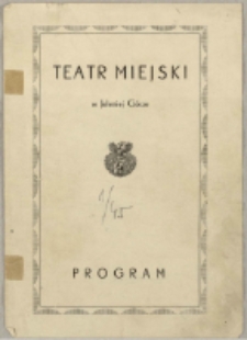 Zemsta - program [Dokument życia społecznego]