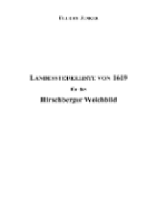 Landessteuerliste von 1619 für das Hirschberger Weichbild [Dokument elektroniczny]