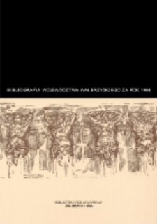 Bibliografia województwa wałbrzyskiego za 1994 rok [Dokument elektroniczny]