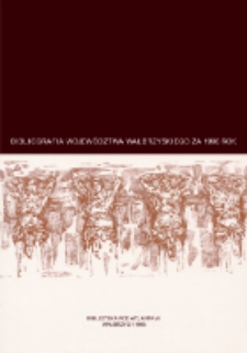 Bibliografia województwa wałbrzyskiego za 1996 rok [Dokument elektroniczny]