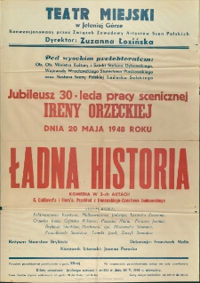 Ładna historia - afisz [Dokument życia społecznego]