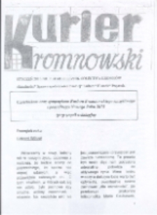 Kurier Kromnowski. Miesięcznik Sołectwa Kromnów, 2015, nr 1 (94)