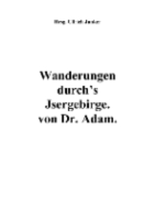 Wanderungen durch’s Isergebirge [Dokument elektroniczny]