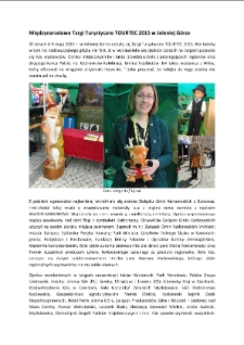 Międzynarodowe Targi Turystyczne TOURTEC 2015 w Jeleniej Górze [Dokument elektroniczny]