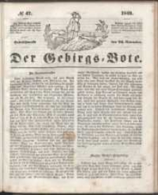 Der Gebirgsbote, 1849, nr 47