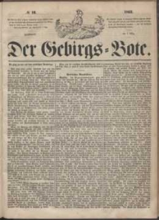 Der Gebirgsbote, 1863, nr 10