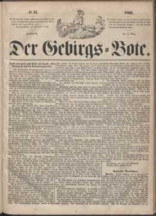 Der Gebirgsbote, 1863, nr 11