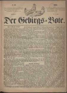 Der Gebirgsbote, 1863, nr 17