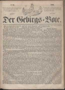 Der Gebirgsbote, 1863, nr 21