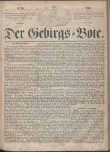 Der Gebirgsbote, 1863, nr 29