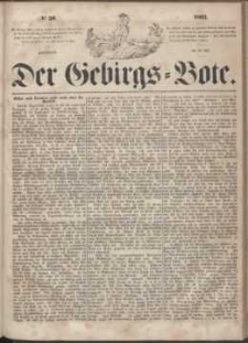 Der Gebirgsbote, 1863, nr 30