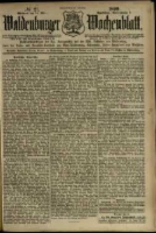 Waldenburger Wochenblatt, Jg. 45, 1899, nr 21