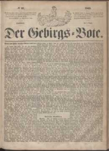 Der Gebirgsbote, 1863, nr 31