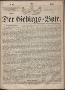 Der Gebirgsbote, 1863, nr 32