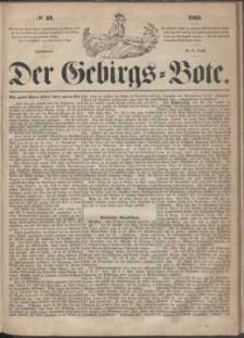 Der Gebirgsbote, 1863, nr 33