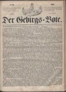 Der Gebirgsbote, 1863, nr 36