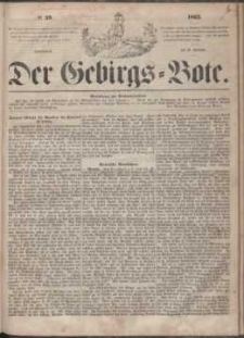 Der Gebirgsbote, 1863, nr 39