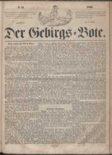 Der Gebirgsbote, 1863, nr 41