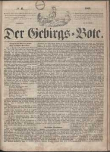 Der Gebirgsbote, 1863, nr 42
