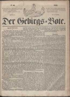 Der Gebirgsbote, 1863, nr 46