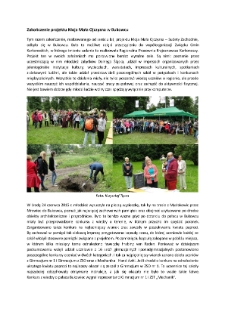 Zakończenie projektu Moja Mała Ojczyzna w Bukowcu [Dokument elektroniczny]